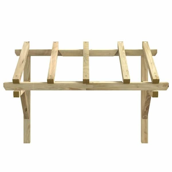 vidaXL Dörröverhäng 150x100x100 cm Solid furu 49452