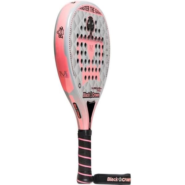 Padelracket - BLACK CROWN - Hurricane Pro 2 - Grå/Rosa - Designad av Marta Marrero - One Size