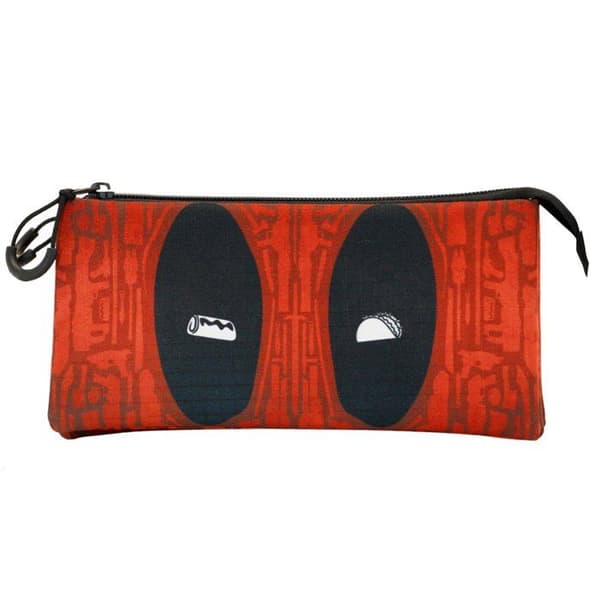 Trousse Triple ECO - Deadpool Vapen - Röd - One Size