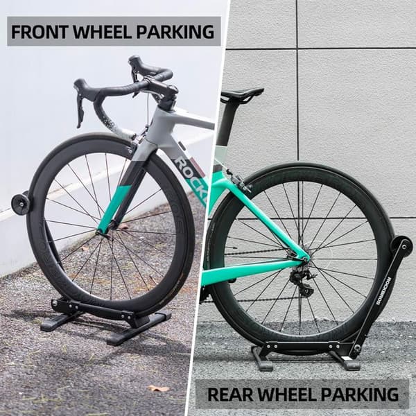 Stabil och hopfällbar framcykelstöd - svart