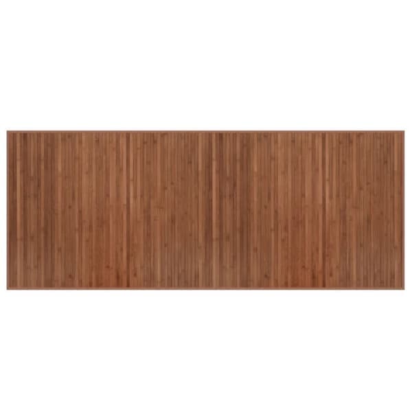 vidaXL Rektangulär matta brun 80x200 cm bambu, vardagsrumsmatta, köksmatta, rektangulär matta, sovrumsmatta 376908