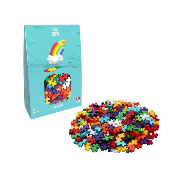 Byggspel - Plus Plus - Mini Rainbow - 300 stycken - Plast - Blandat