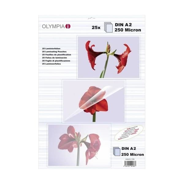 Plastfodral - Olympia - 9186 - A2 - 250 mikron - 25 ark