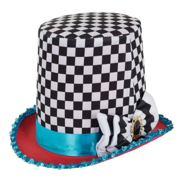 Cloisonné Mad Hatter Hat Rutig - BH652