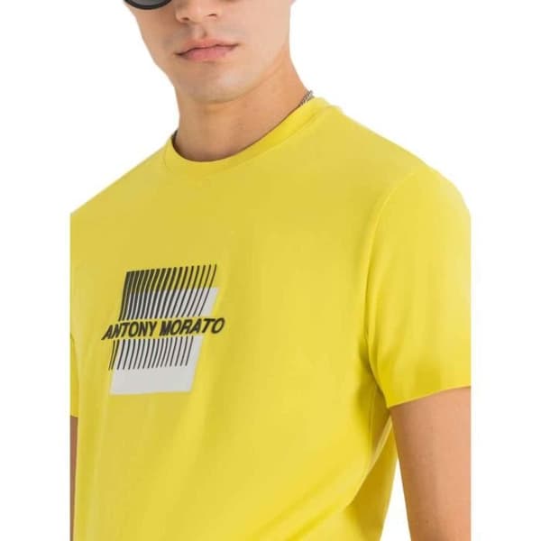 T-shirt Antony Morato Graphic Gul Man