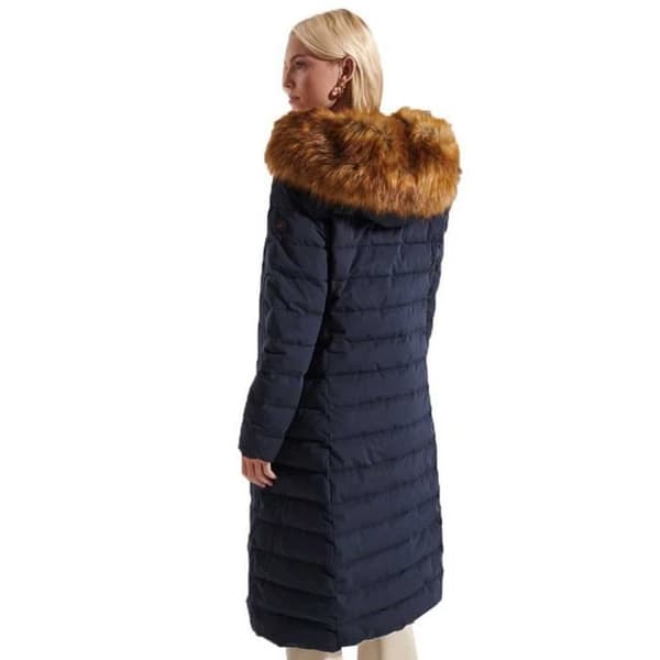 Superdry New Arctic Long Puffer Jacket XS, blå, XS