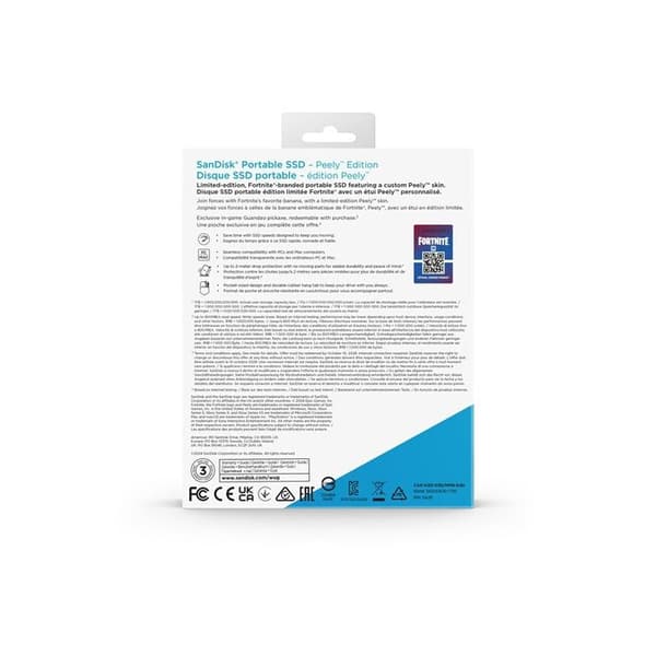SSD extern Sandisk Fortnite Bärbar - Peely Edition 1TO