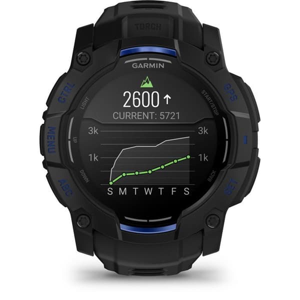 Smartklocka - GARMIN - Instinct 3 - 1,3" - 50 mm - Amoled - Svart/blå