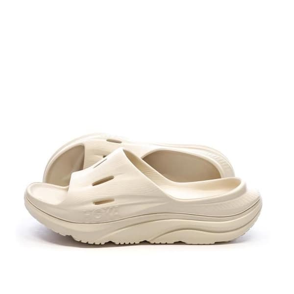 Beige Sandaler Herr Hoka Recovery