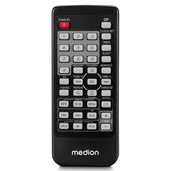 Mini HiFi-system - MEDION - DAB/PLL FM - CD-spelare - Bluetooth 5.3 - 2x15W RMS
