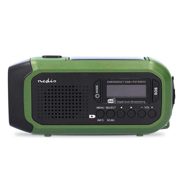 NEDIS DAB+ Radio Batteridriven / USB-strömad Svart