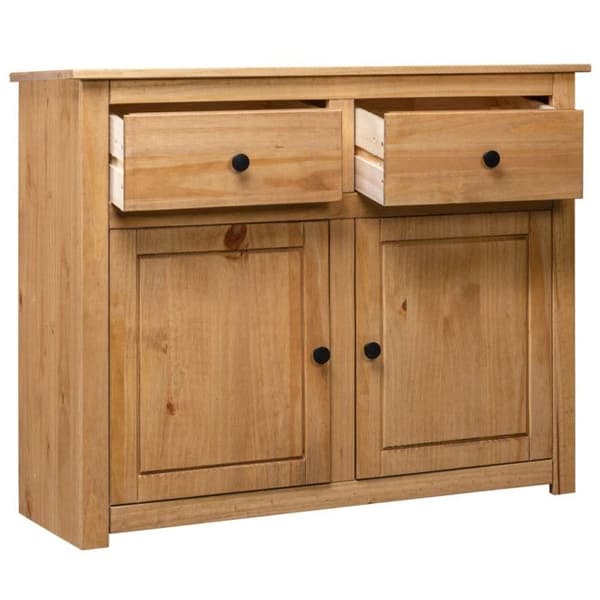 vidaXL Skänk 93x40x80 cm Solid Pine Panama Sortiment 282697