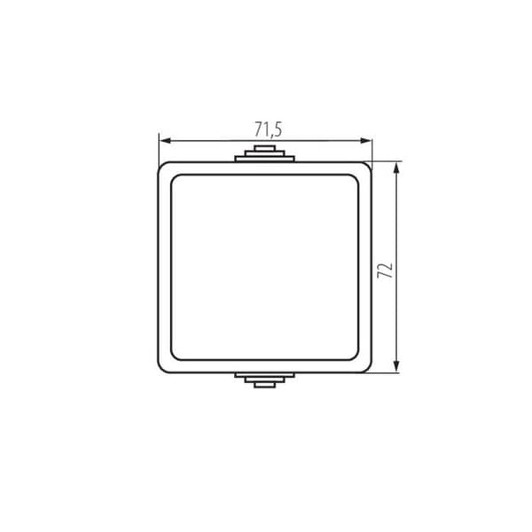 Strömbrytare - KANLUX - TEKNO - IP54 - 10AX - 1 spak