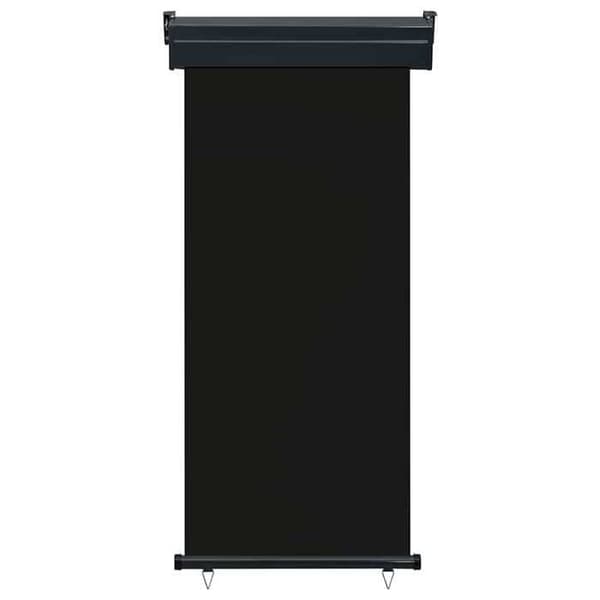 vidaXL Balkong Sidomarkis 80x250 cm Svart