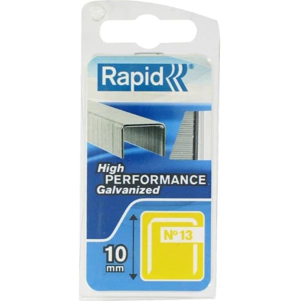 RAPID galvaniserade häftklamrar - Fin tråd - NÂ ° 13/10 mm