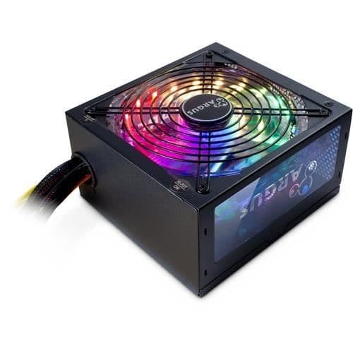 Strömförsörjning - INTERTECH - ARGUS RGB-500W II - 80 PLUS Bronze - 500W - Aktiv kylning