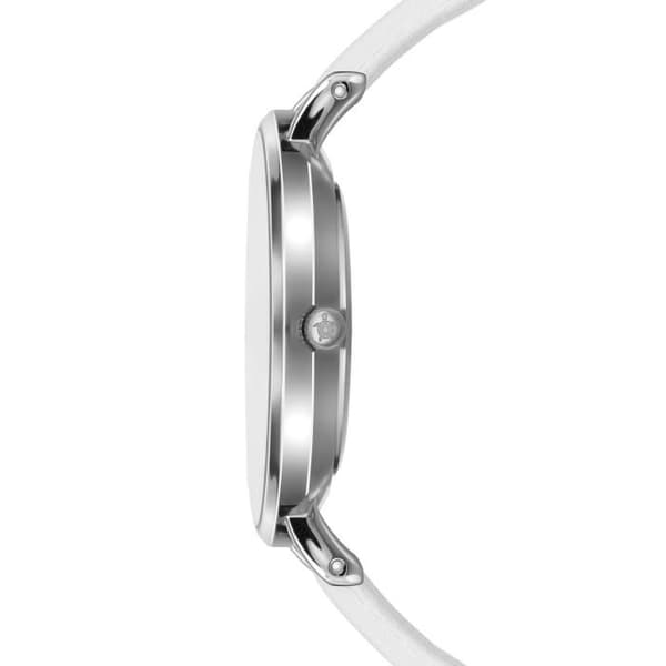 Amelia Parker Capsule Grey dam läderklocka - grå/vit - 38 mm