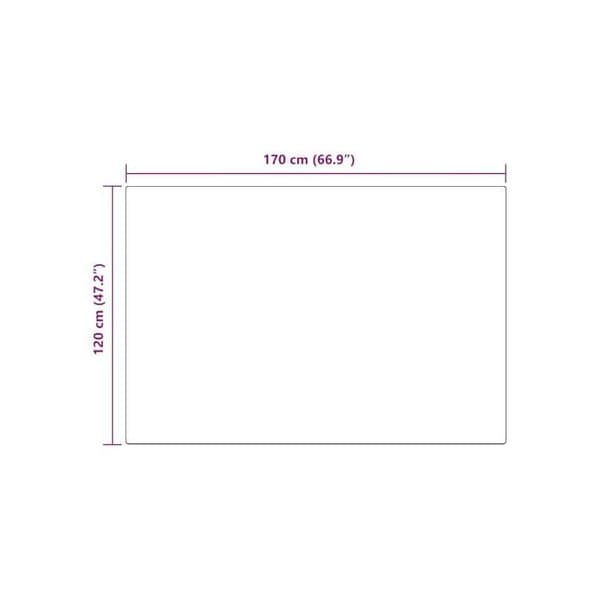 Förfalsad kaninpälsmatta - vidaXL - 120x170 cm - Vit - Rektangulär - Polyester - Mycket mjuk