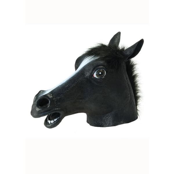 Black Beauty Black Rubber Horse Mask