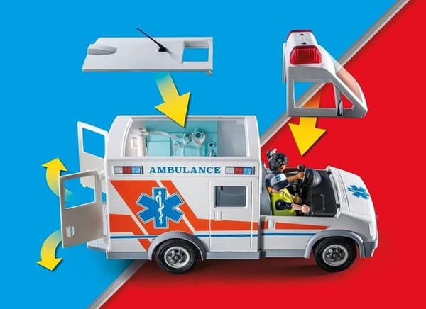 Playmobil CITY Aktionsambulans med skadade