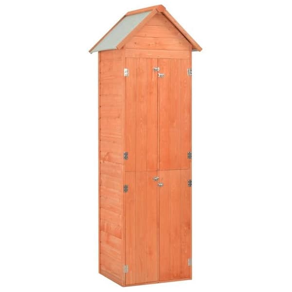 vidaXL Trädgårdsbod 71 x 60 x 213 cm Trä