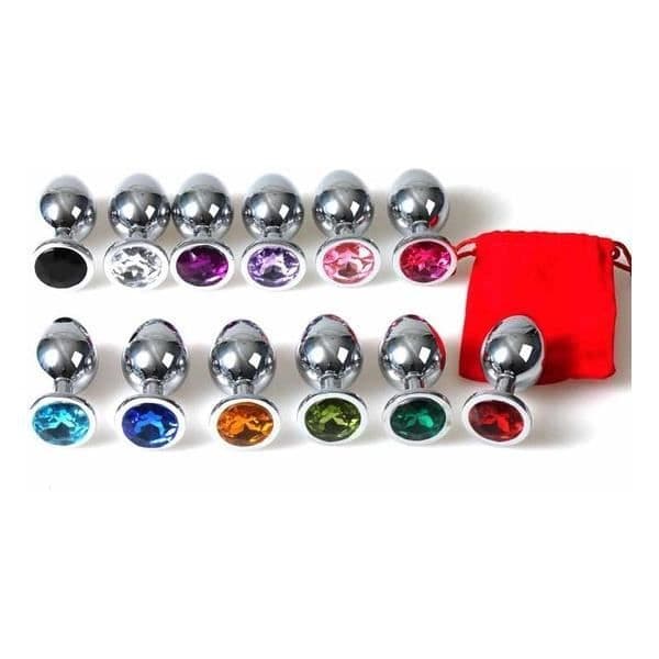 METALL ANAL PLUG PEQUEÑO MORADO MED BOLSA