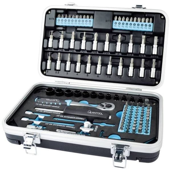 Brüder Mannesmann QUANTOOL Q25003 116-delars bitsset 1/4 (6,3 mm)