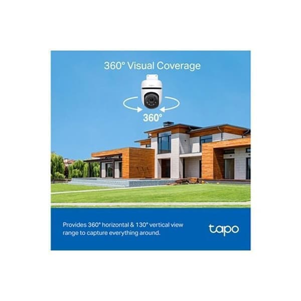 TP-Link Tapo C510W panoramisk/tiltbar utomhus Wi-Fi säkerhetskamera