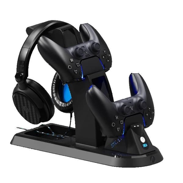 PS5 laddstation och integrerat headset - Stealth