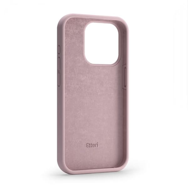 Etteri silikonfodral för iPhone 15 Pro Max 6,7" ljusrosa