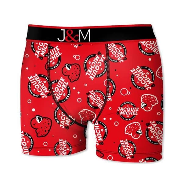 Boxer - JACQUIE & MICHEL - Tack - Röd - 92% Polyester - Optimal komfort