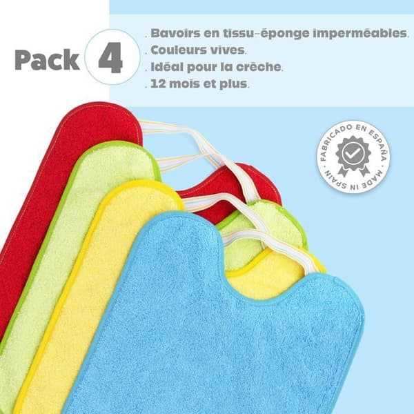 Ti-Tín 4 haklappar med elastisk, plastfoder
