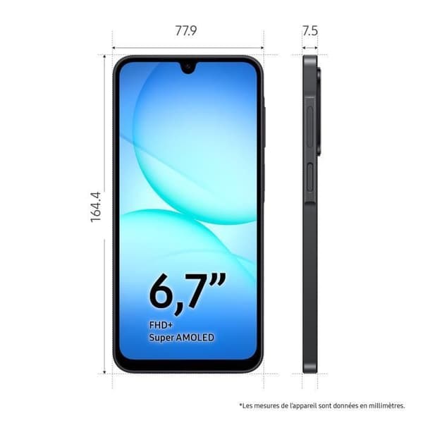 SAMSUNG A17 5G Svart 128 Go