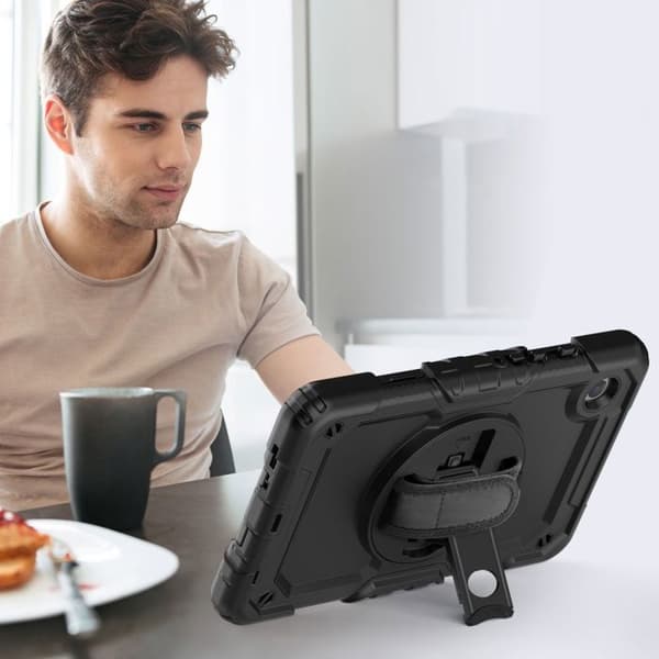 Fodral - Tech-Protect Solid360 - Galaxy Tab A9+ - Svart - Hållbar - Unisex