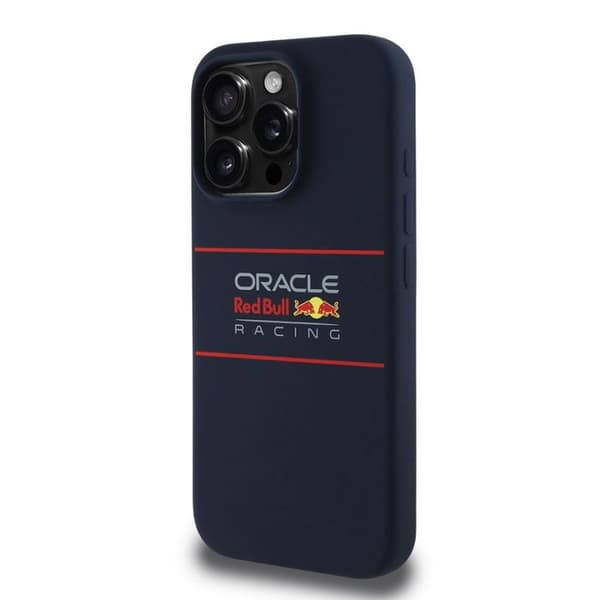 Mobilskal - RED BULL RACING - iPhone 16 Pro Max - Silikon - Centrerad logga - Robust