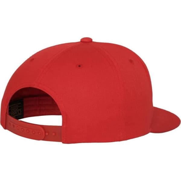 Snapback 5-panel keps - Flexfit - Röd - 100% Bomull - Unisex - One Size
