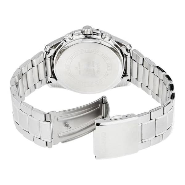 Kvartsklocka herr - Casio - MTP-1375D-7AVDF - Rostfritt stål - 41 mm - Silver