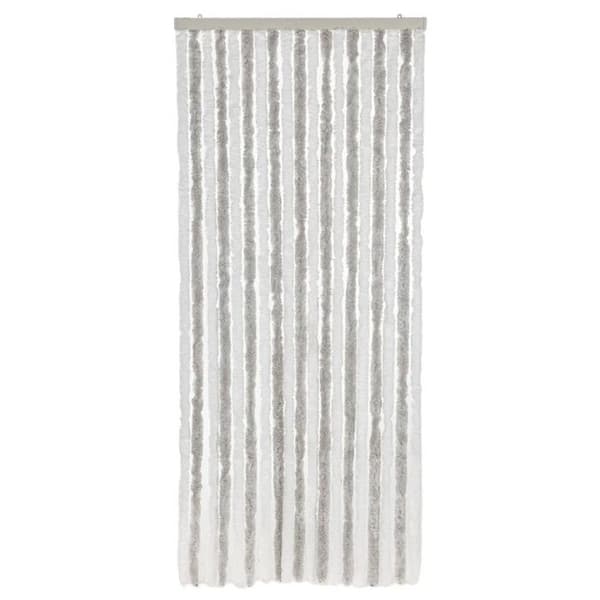Ljusgrå och vit myggnät 56x200 cm chenille