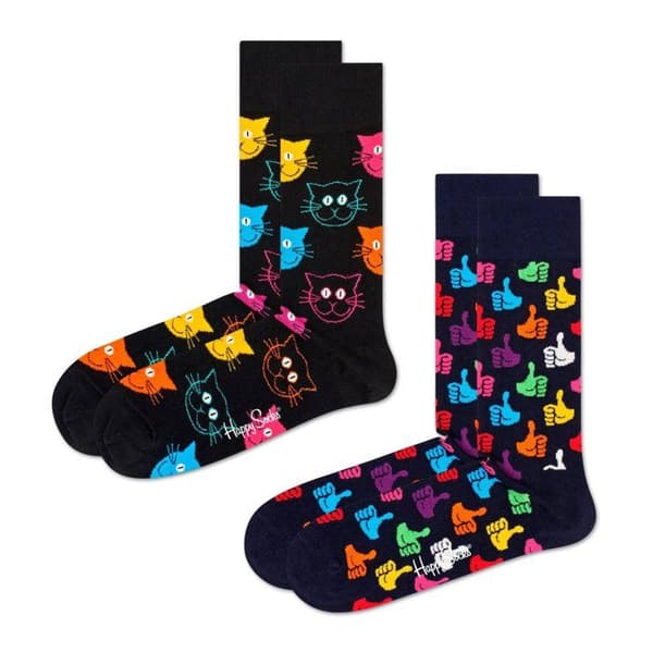 Happy Socks Strumpor Mix - ,Paket med 2,2-Pack Klassiska Crew