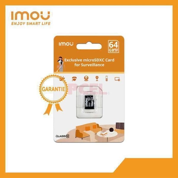 Minneskort - MicroSD - 64 GB NAND - Klass 10-Imou
