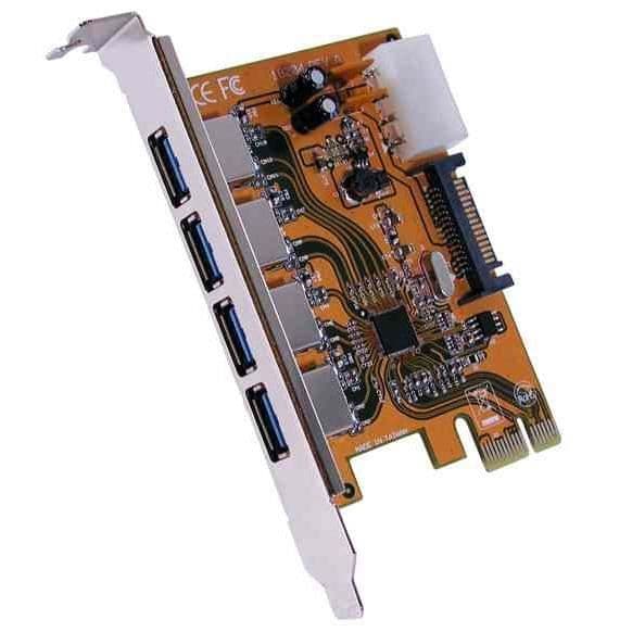 USB-adapter - EXSYS - USB 3.0 Expresskort - 4 externa portar - PCI Express