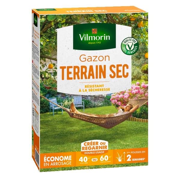 Gräs - Vilmorin - Gräs Torr Mark - 1 kg