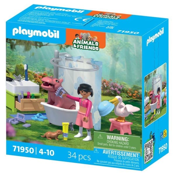PLAYMOBIL 71950 Djurens badtid