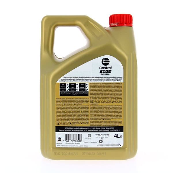 Motorolja - CASTROL - EDGE - 5W-30 LL - 4L