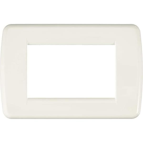 VIMAR 16763.01 Rondo Idea Plate 3 moduler i teknopolymer, blank vit