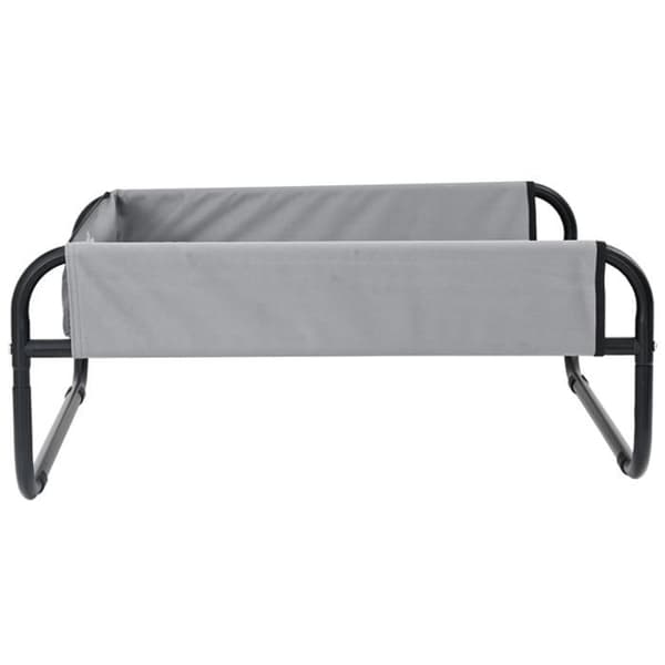 Hundsäng - Upphöjd - Ljusgrå - 85 x 85 x 33 cm - Rektangulär