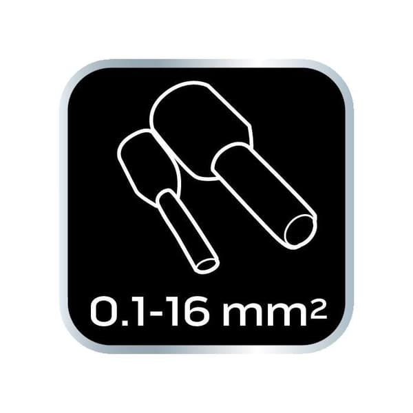 Krämpnippel - NEO TOOLS - 01-548 - 6 stenar - 0,1-16 mm2 - Ergonomisk