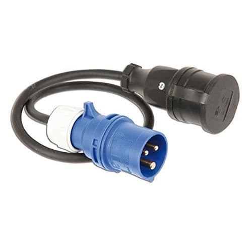 Adapterkabel - PCE - PCE213 9009P - 0,75 m - 3 stift 16 A - IP44