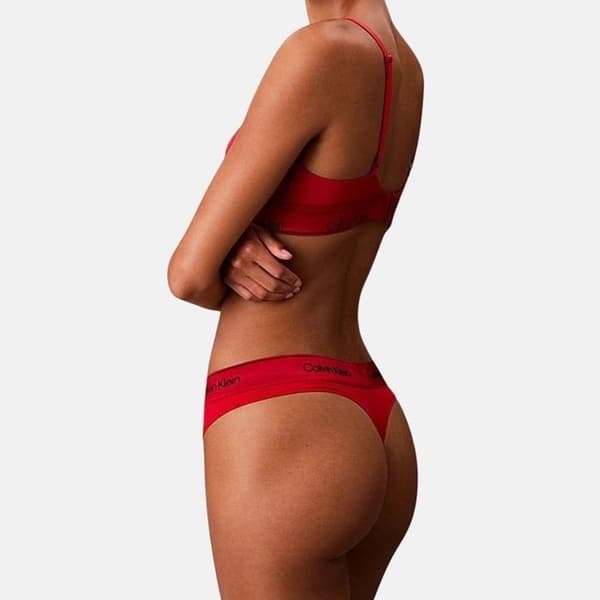 String Röd Kvinna Calvin Klein Jeans Bikini