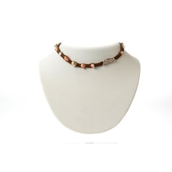 Halsband - Guess - Dam - Rostfritt stål - Brun - Rosa